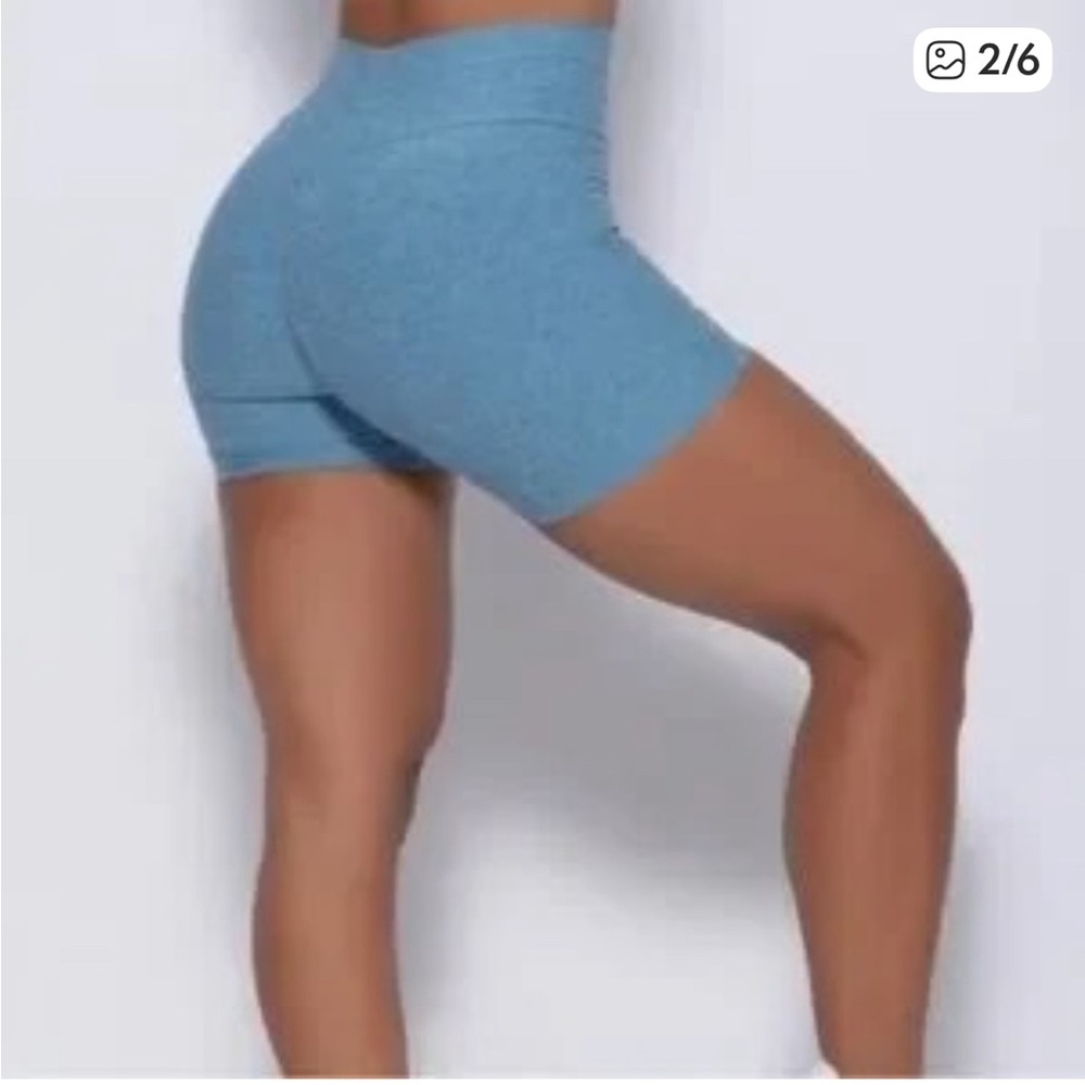 Bombshell Sportswear Straight Up Short- Baby Blue 
NO LONGER AVAILABLE ONLINE!!